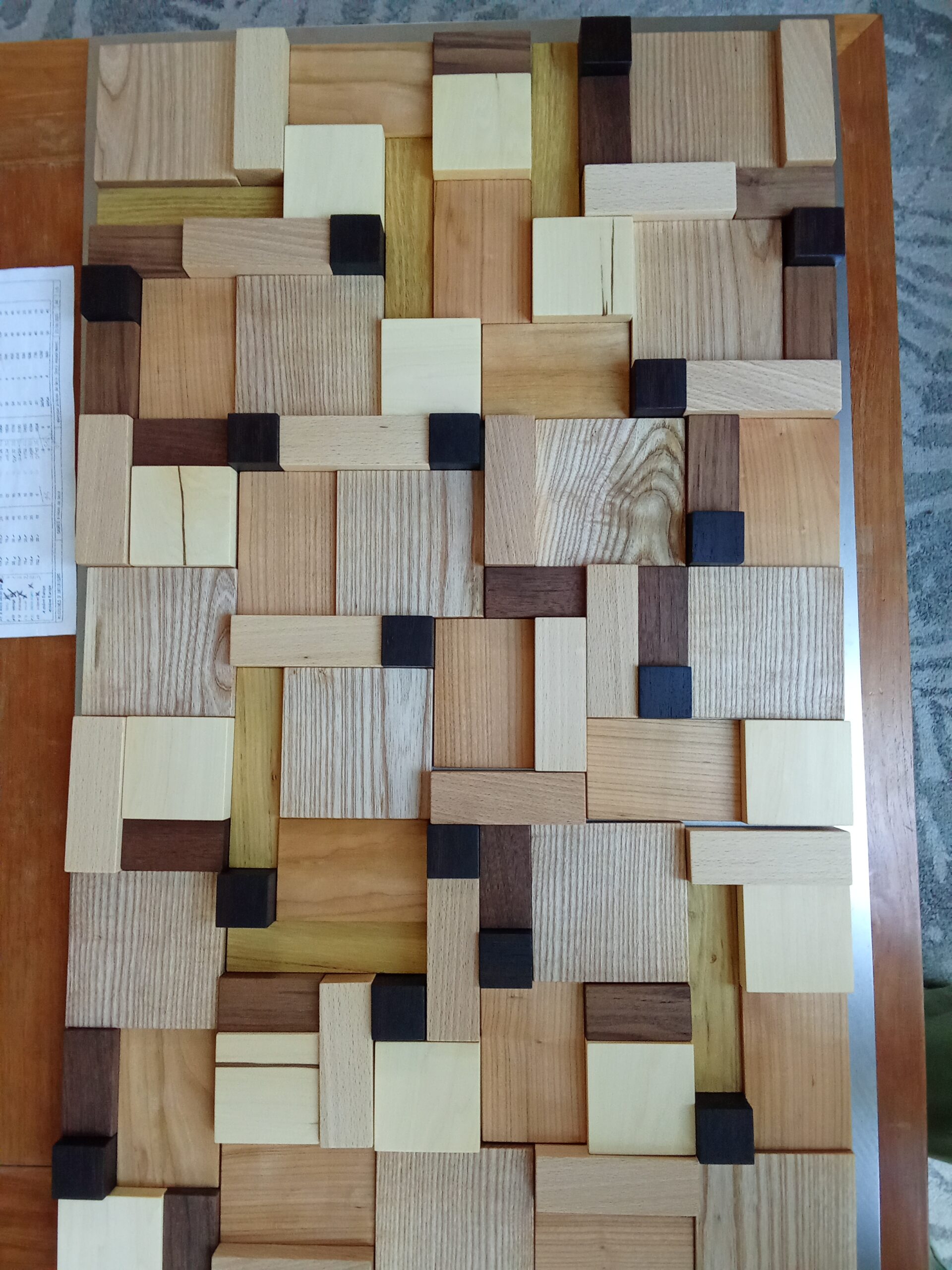 tableau livre d'Or en cours de finition. commande futurs mariés 2026